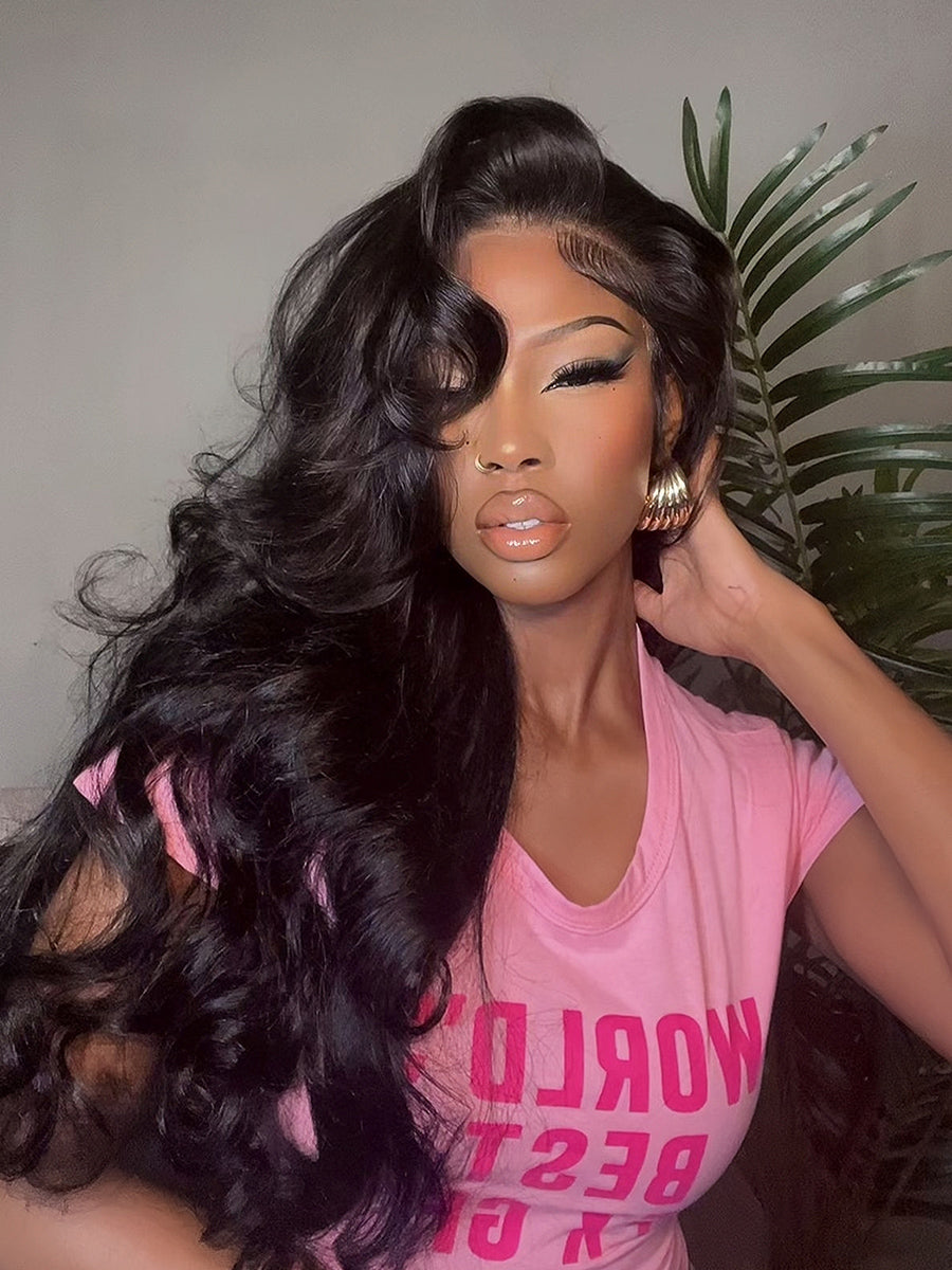 Ready To Go Pre-Cut 13x4 Body Wave HD Lace Front Wigs Human Hair Invisible Lace Ear to Ear