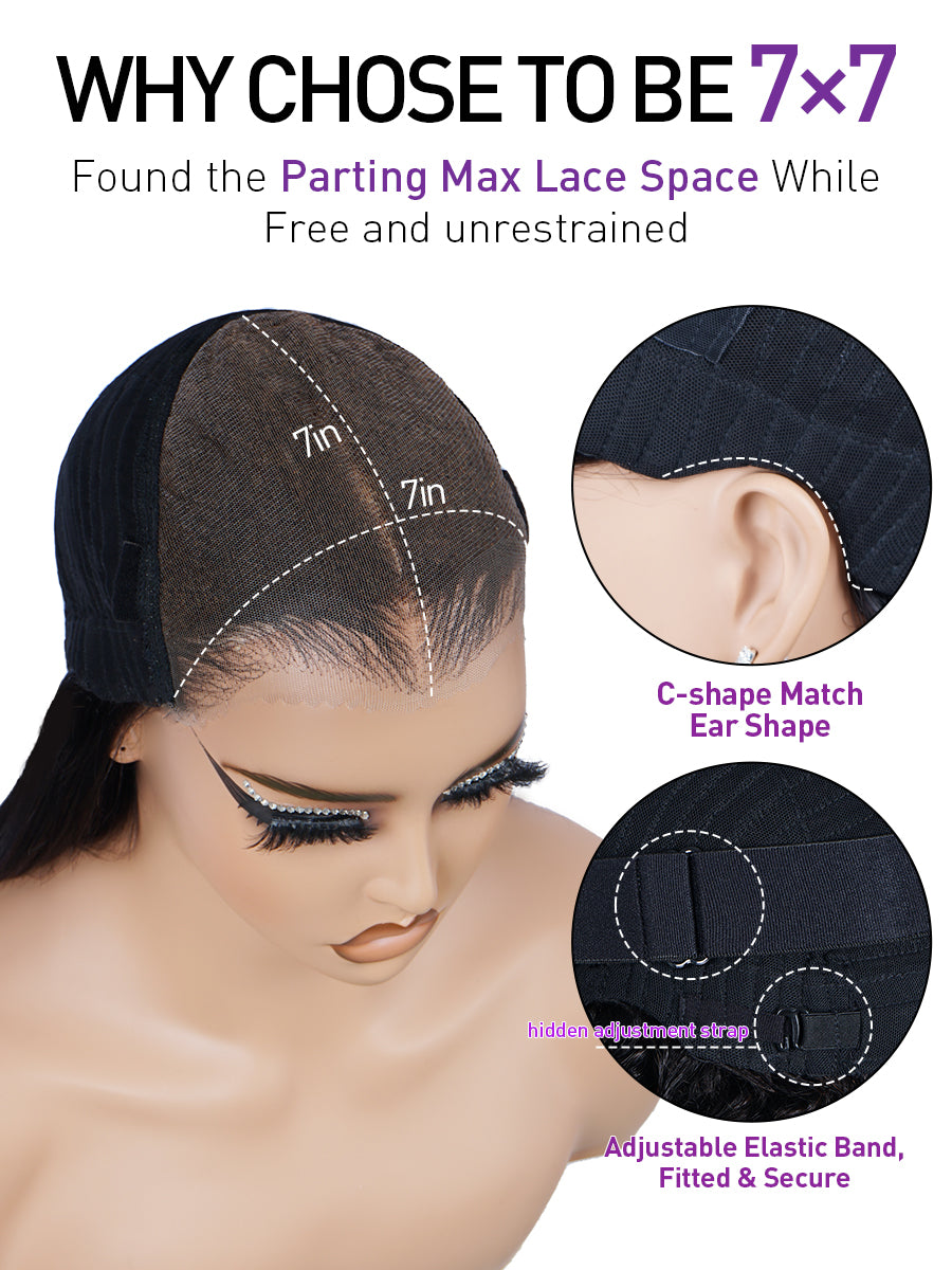Explosive 7x7 Everything Ready To Go Water Wave HD Lace Front Wigs