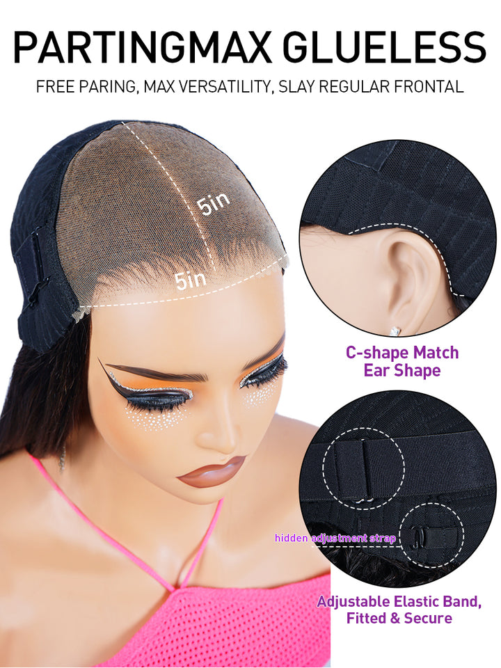 Ready & Go Invisible Knot 5x5 Glueless Lace Closure Kinky Curly Bob Wig