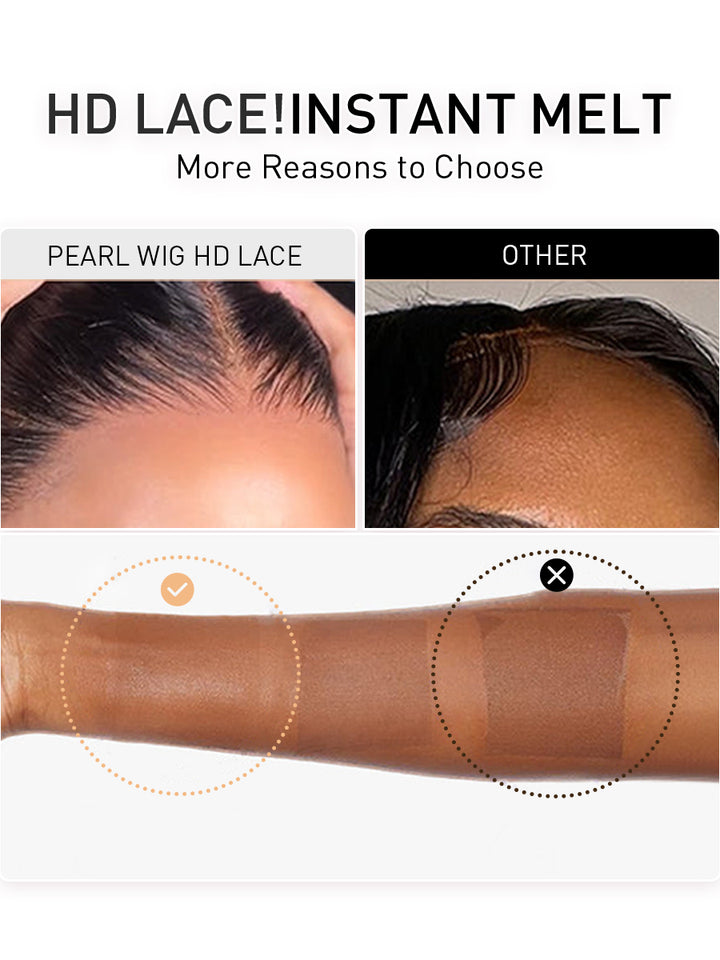 Ready & Go Invisible Knot 5x5 Glueless Lace Closure Kinky Curly Bob Wig