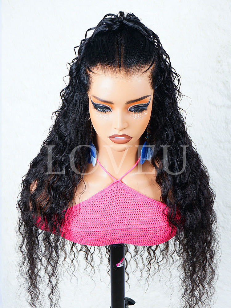 Everything Ready Mini Knot Pre-Cut 13x7 MAX 100% Human Hair Highlights Ombre HD Lace Wig