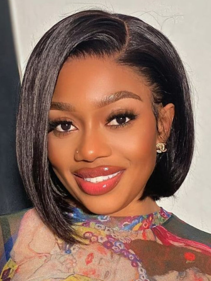 Ready & Go 5x5 Pre Cut Lace Straight Bob Wig Invisible Knot