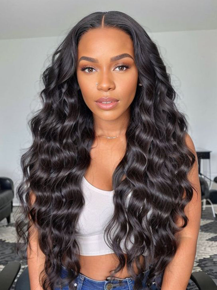 Ready & Go 5x5 Body Wave Invisible Knot HD Lace Closure Glueless Wigs Human Hair
