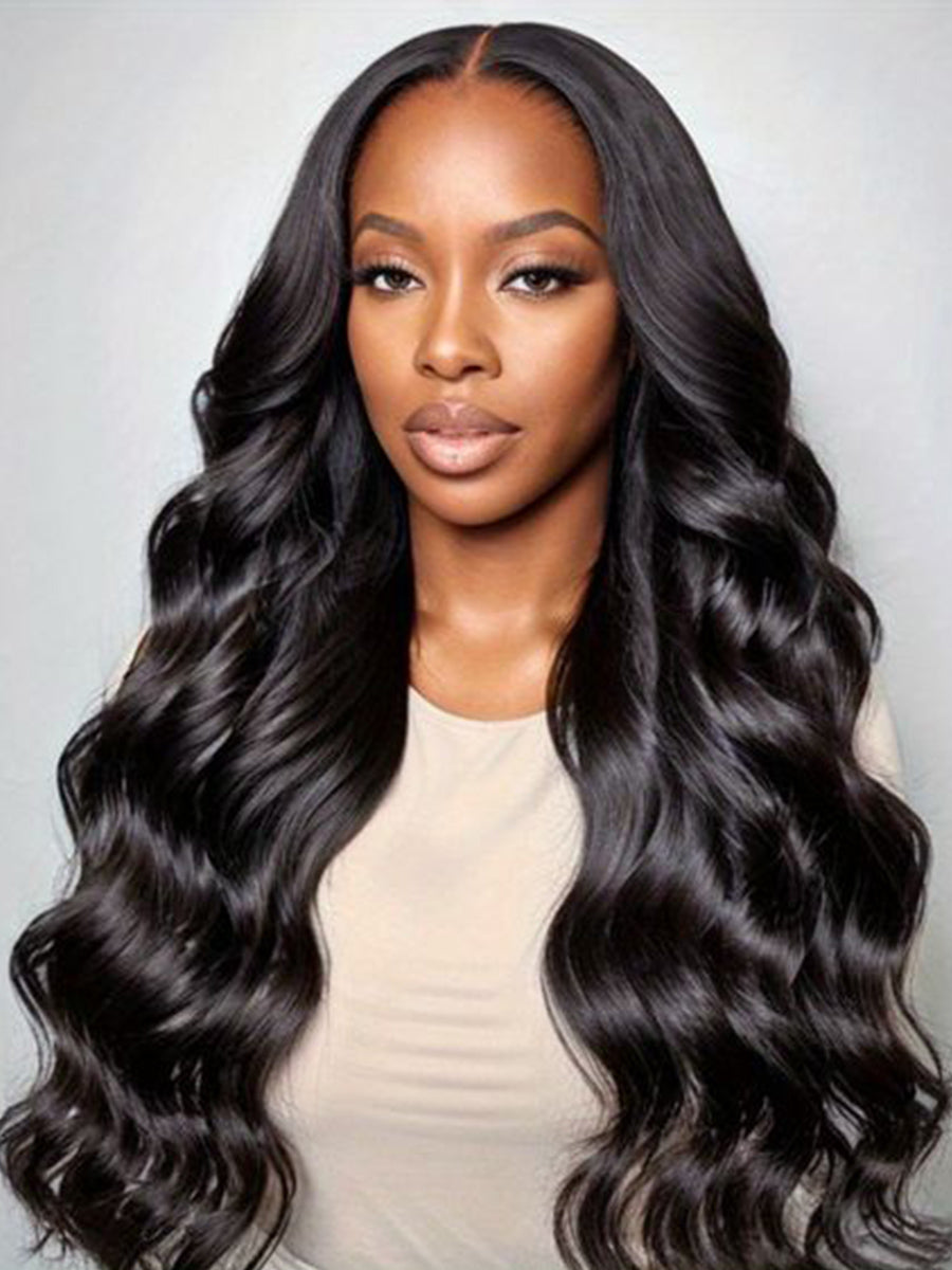 Ready & Go 5x5 Body Wave Invisible Knot HD Lace Closure Glueless Wigs Human Hair