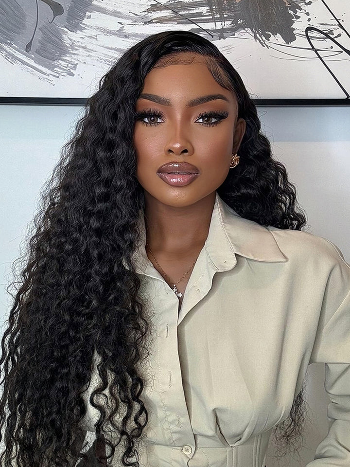 Ready To Go Pre-Cut Ear to Ear Invisible Lace 13x4 HD Lace Deep Wave Wigs Human Hair