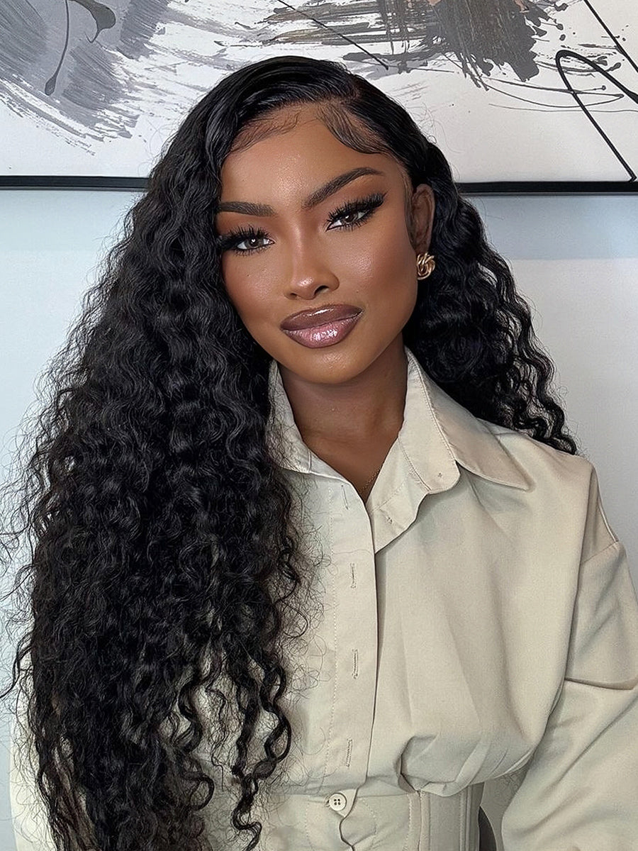 Ready To Go Pre-Cut Ear to Ear Invisible Lace 13x4 HD Lace Deep Wave Wigs Human Hair