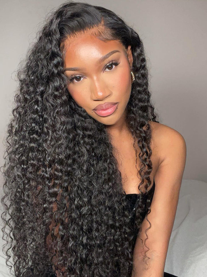 Pre-Everything 13x7 Pre-Cut Glueless  MAX HD lace Frontal wigs Kinky Curly Wig