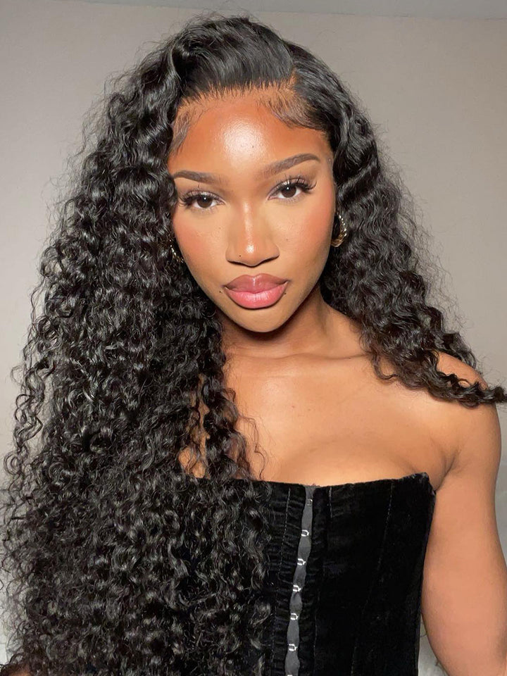 Pre-Everything 13x7 Pre-Cut Glueless  MAX HD lace Frontal wigs Kinky Curly Wig