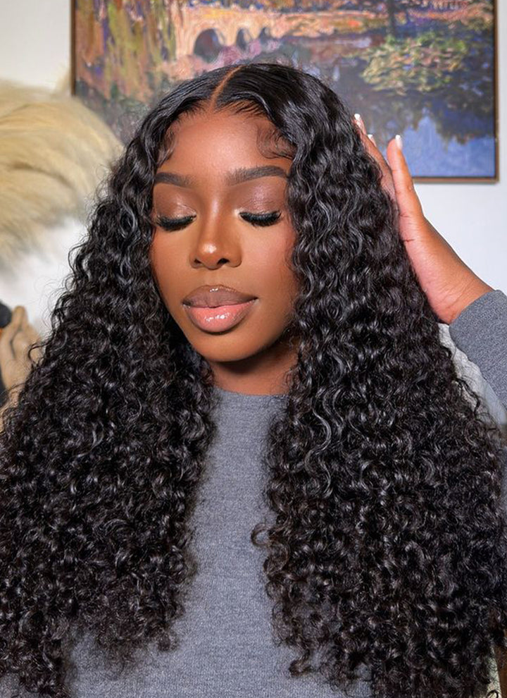 Pre-Everything  Ready To Go 13x4 HD Lace Kinky Curly Human Hair Wig