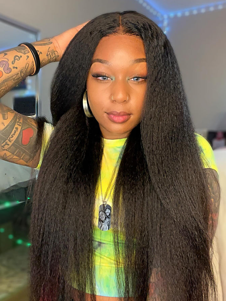 Explosive Everything 7x7 Ready To Go HD Lace Front Wigs Kinky Straight