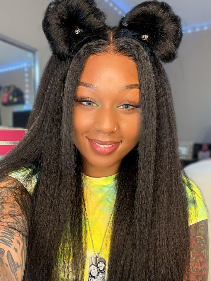 Explosive Everything 7x7 Ready To Go HD Lace Front Wigs Kinky Straight