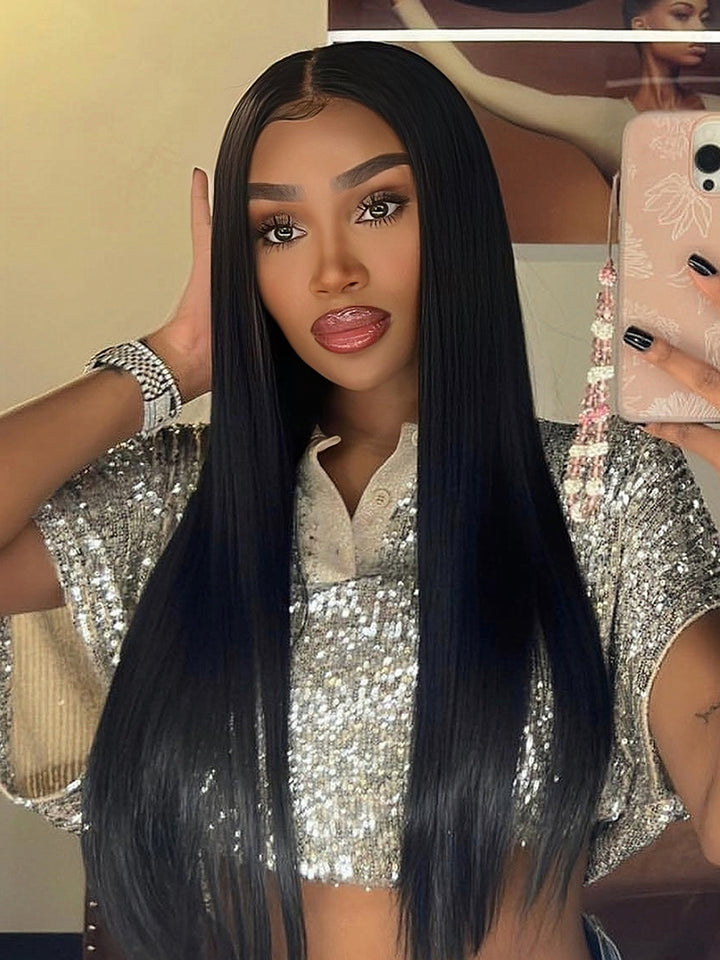 Ready To Go 13x4 Pre-Cut HD Lace Straight Wigs Human Hair Ear to Ear Invisible Lace