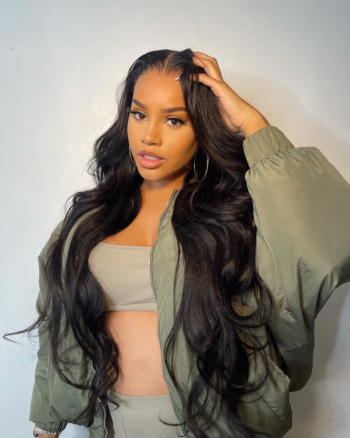 13x4 HD Lace Pre-Bleached Pre-Picked Body Wave Human Hair Wig