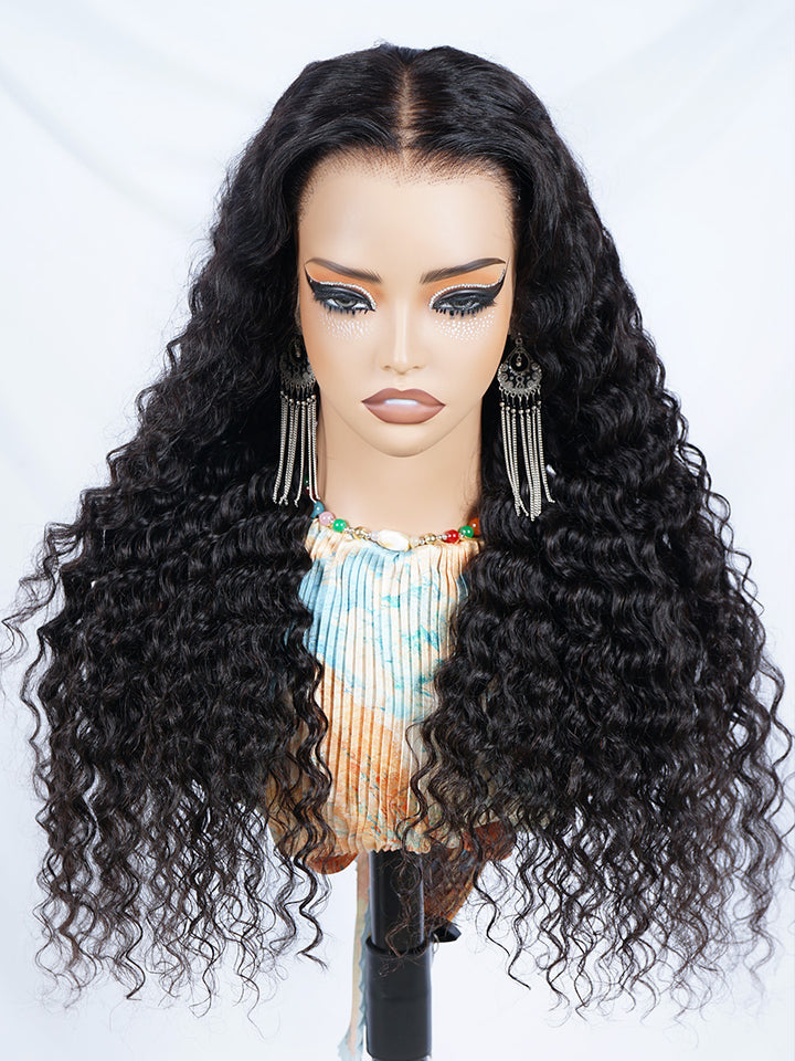 Pre-Everything 13x7 Deep Wave Wig Pre-Cut Glueless  MAX HD Lace Frontal Wigs