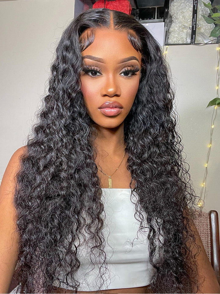 Pre-Everything 13x7 Deep Wave Wig Pre-Cut Glueless  MAX HD Lace Frontal Wigs